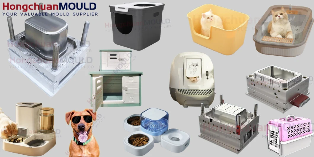 Customized Pet Injection Mold Automatic Designer Cat Litter Toilet Box Mould