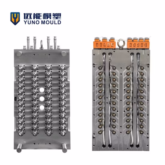 Moule de préforme pour animaux de compagnie à soupape à pointeau à canaux chauds à 48 cavités